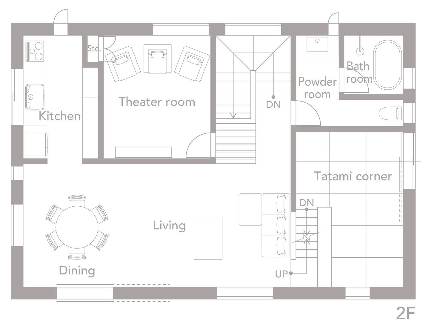 Casa BALENA間取り図